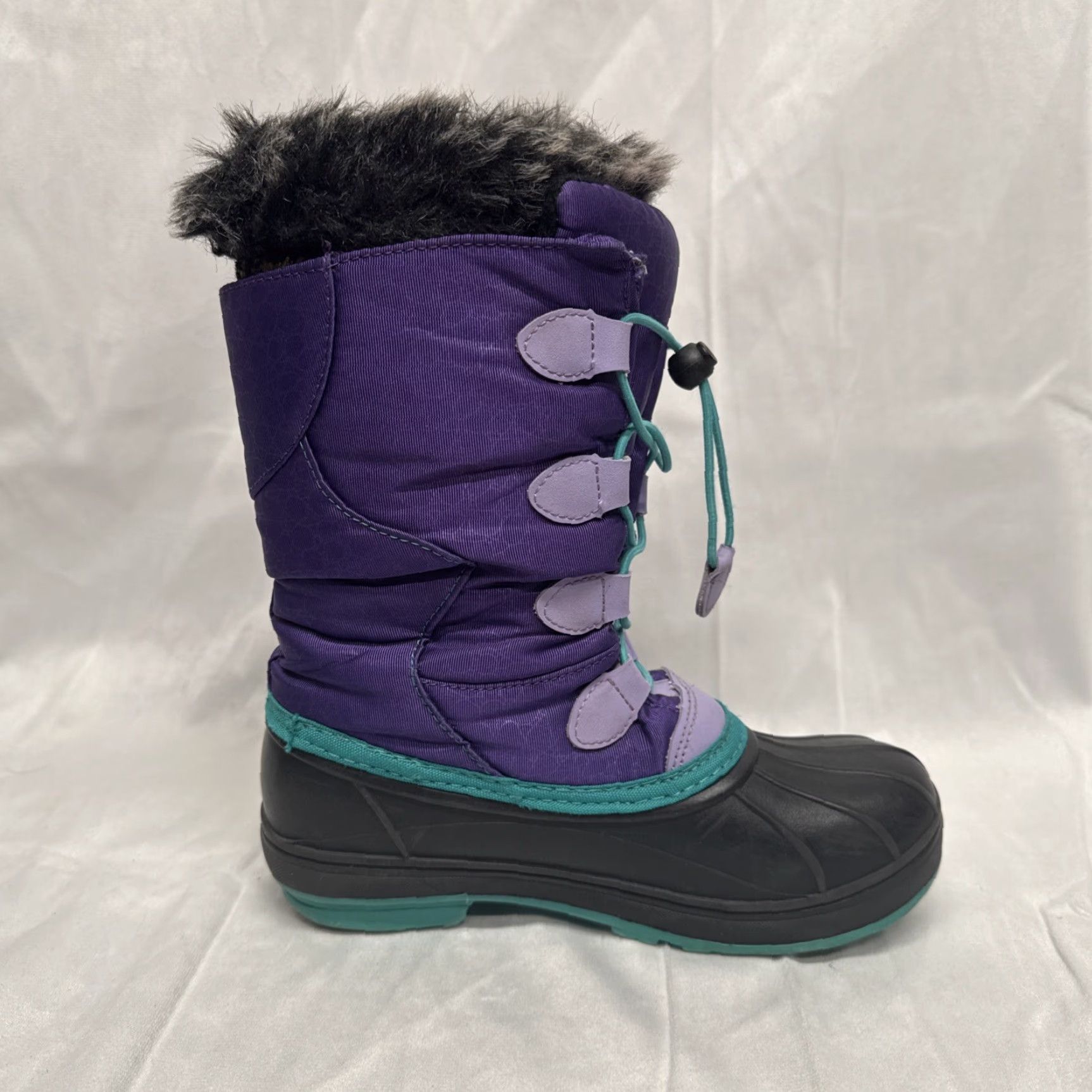 Vintage Arctic Cat Women Boots Snow Winter Snowmobile White 4 Purple Nylon/faux fur Snow Boot Womens Size US 4 / IT 34 - 5 Thumbnail