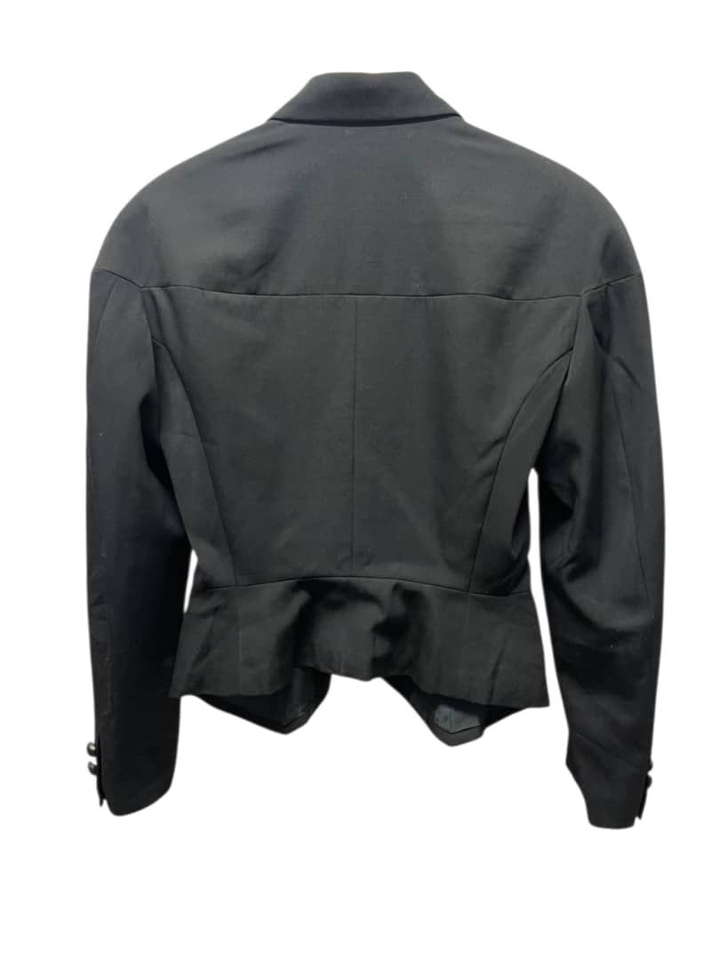 Issey Miyake Vintage 80s Issey Miyake Black Wool Cropped Jacket Blazer Size M / US 6-8 / IT 42-44 - 6 Thumbnail