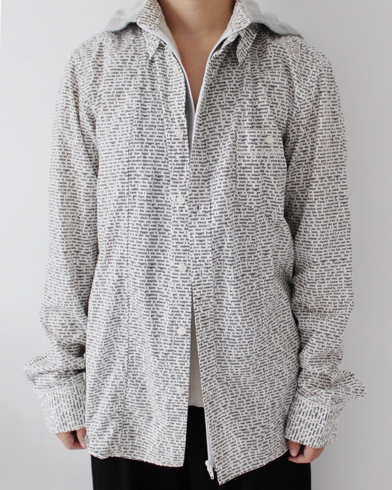 Hysteric Glamour SS2010 PPFM BOOK PRINTED LAYERED SHIRT Size US L / EU 52-54 / 3 - 3 Thumbnail