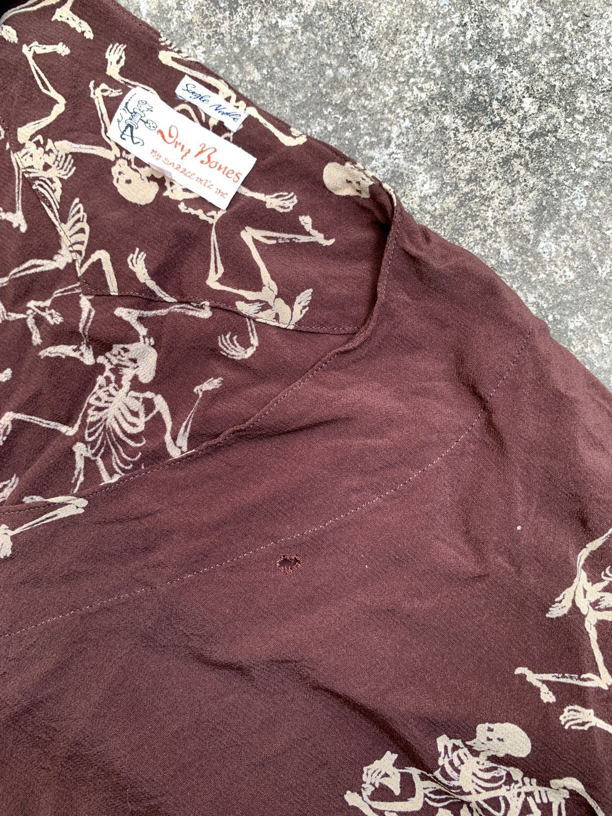 Dry Bones Dry bones skull single needle shirt Size US L / EU 52-54 / 3 - 6 Thumbnail