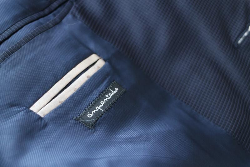 Paoloni Paoloni Navy 2-Piece Set - Blazer & Waistcoat Size 52 Size 52R - 4 Thumbnail