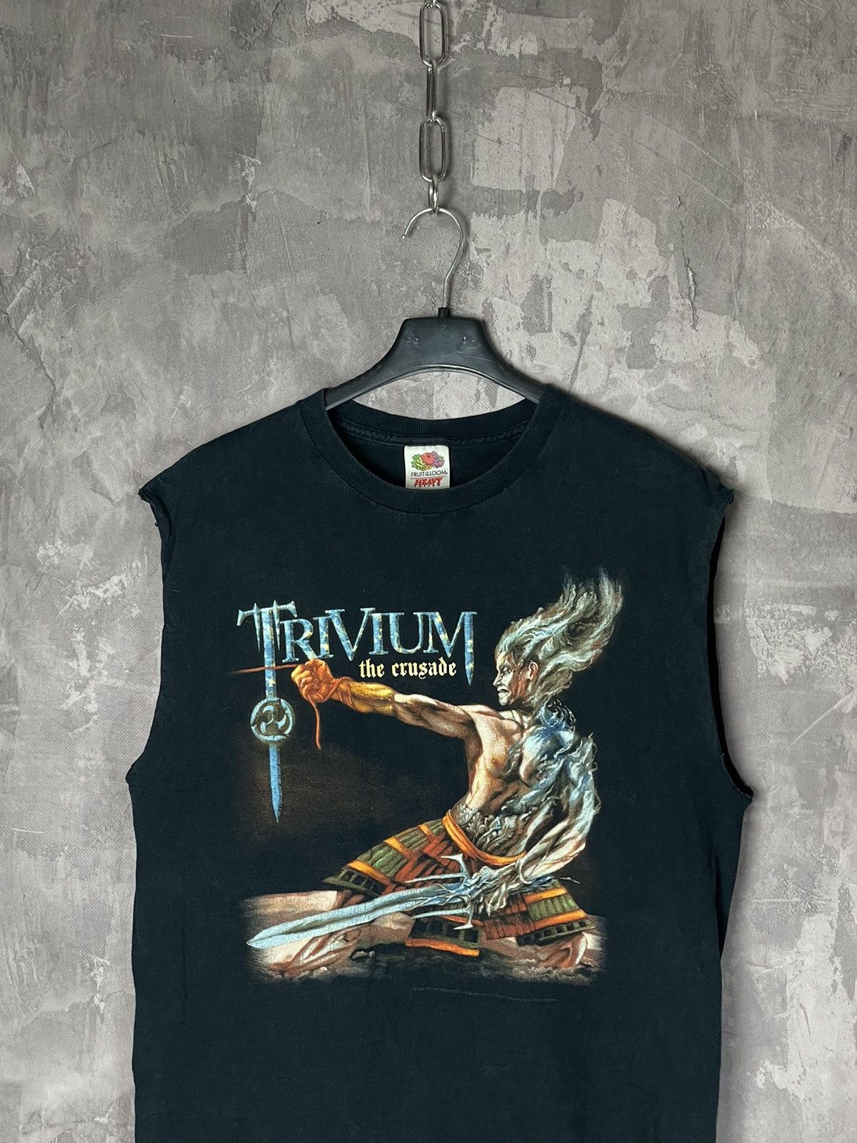 Band Tees × Vintage Vintage 1999s TRIVIUM Faded Band T Shirt Tee Size US M / EU 48-50 / 2 - 2 Thumbnail