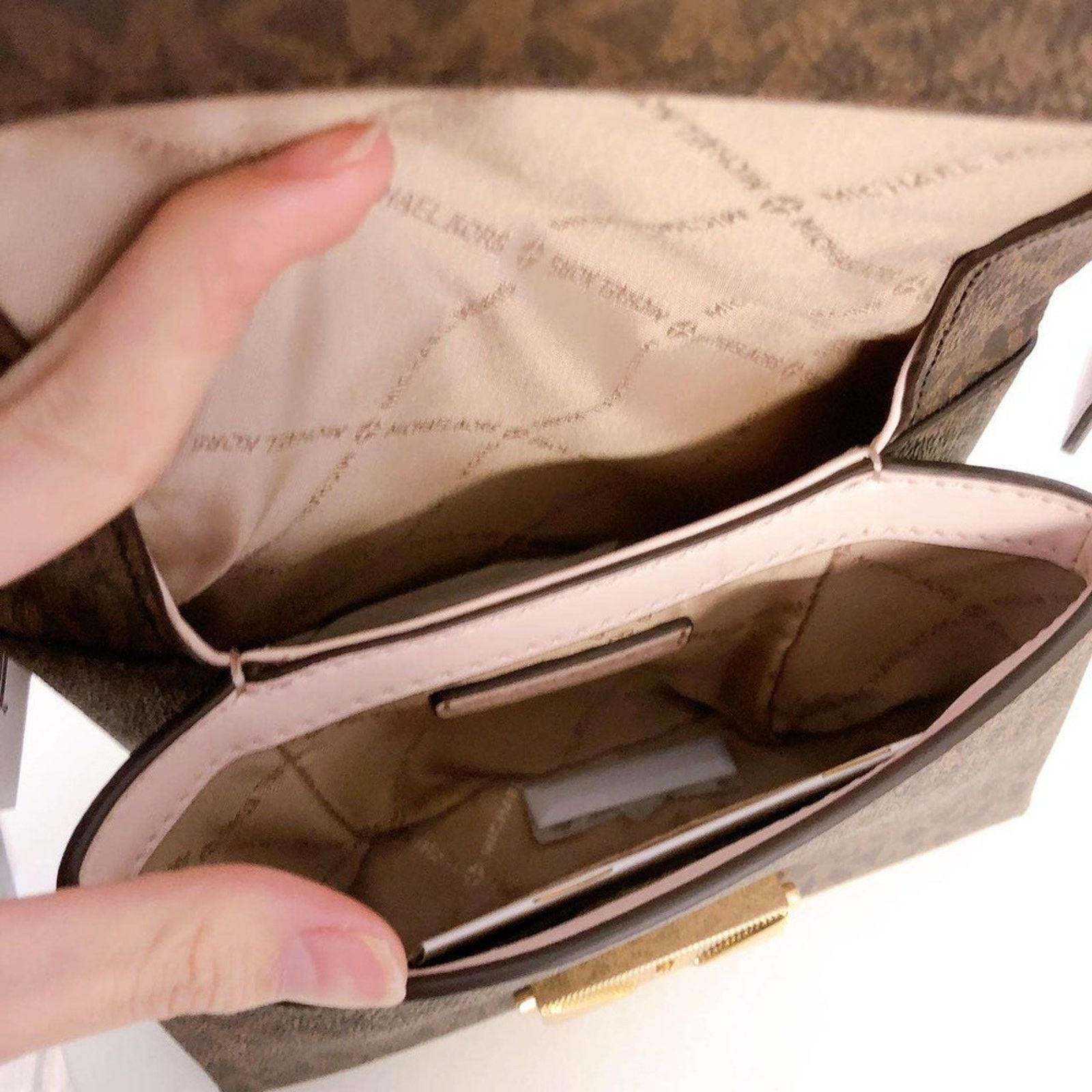 Michael Kors Michael Kors 35F2G0EC5B CECE EXTRA SM LEATHER CROSSBODY BLUS Size ONE SIZE - 7 Thumbnail