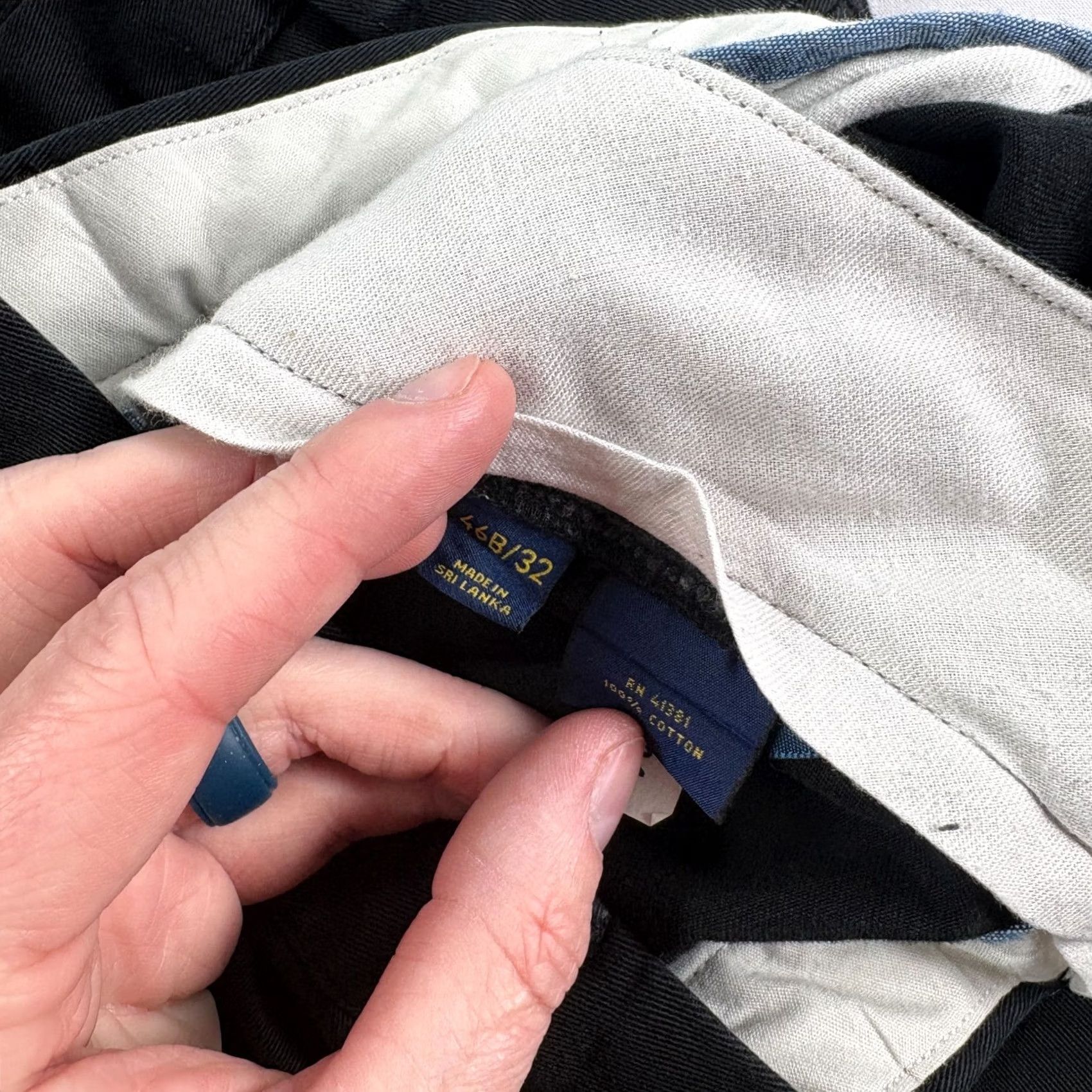 Polo Ralph Lauren Polo Ralph Lauren Pants Mens 46x32 Black Chino Classic Fit Pleated Casual Slacks Size US XXL / EU 58 / 5 - 4 Thumbnail