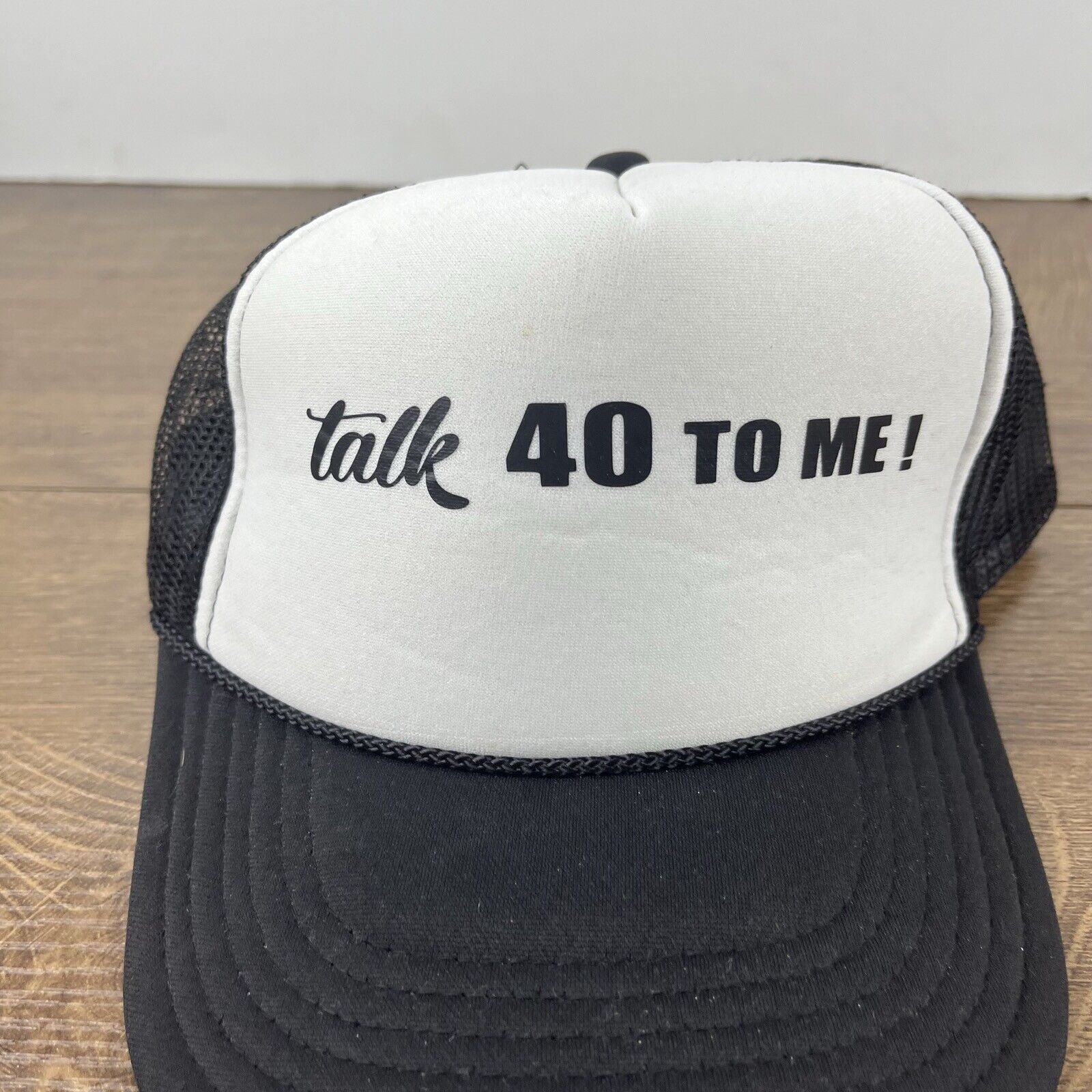 Other Talk 40 To Me Hat 40 Birthday Snapback Hat White Adjustable Size ONE SIZE - 7 Thumbnail
