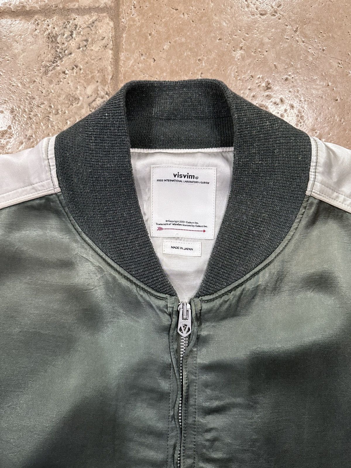 Visvim Visvim Douglas Jkt SS21 Satin Green Zip Souvenir Jacket Size US XL / EU 56 / 4 - 7 Thumbnail