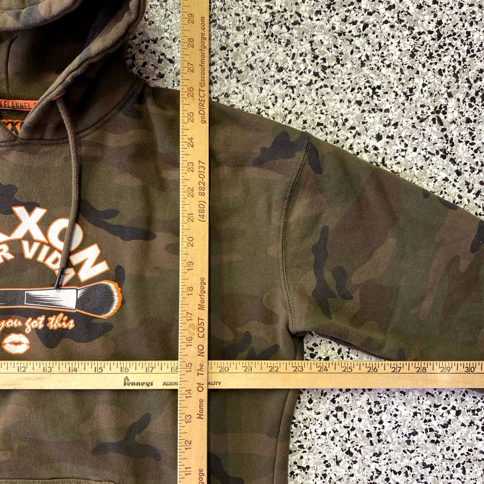 CO Dixxon Flannel Co Hoodie Sweatshirt Womens XL Camo Multicolor Logo Graphic Print Lined Heavyweight Pullover Crew Neck Fall Winter Spring Size XL / US 12-14 / IT 48-50 - 2 Thumbnail