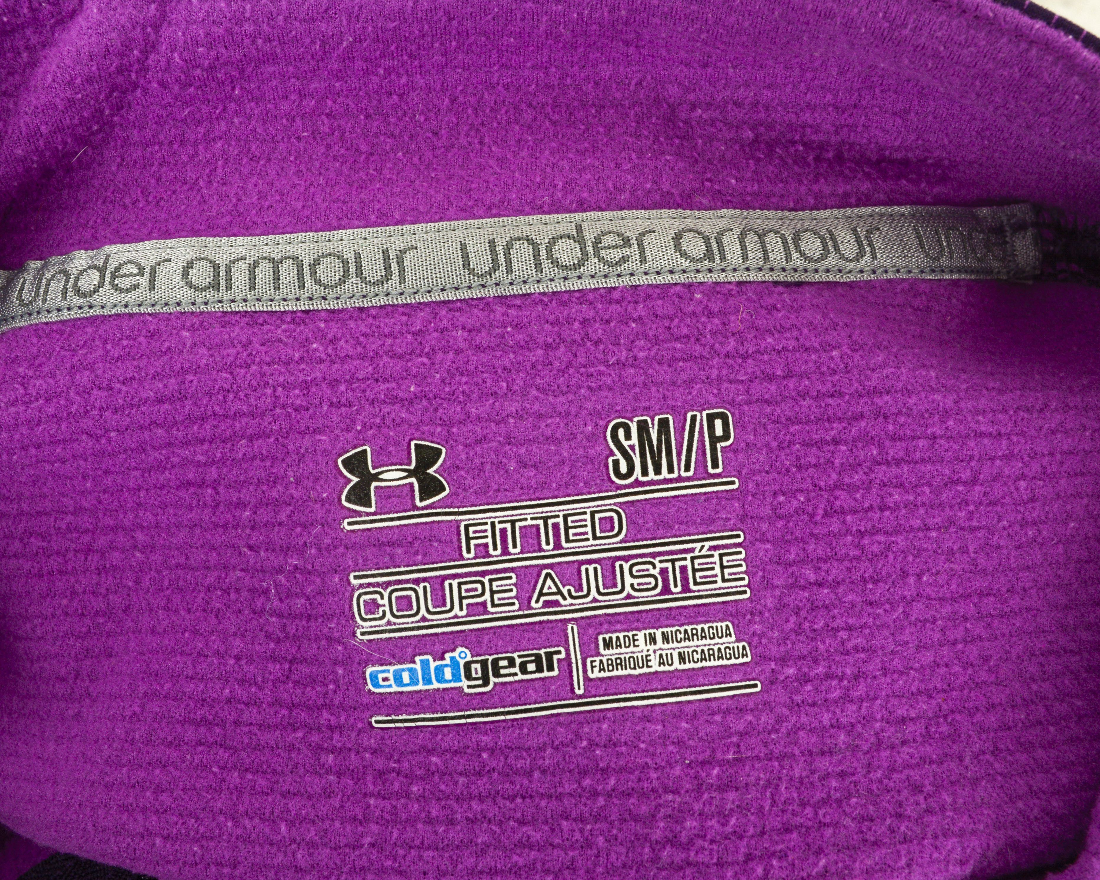 Under Armour Coldgear Women S Long Sleeve Baselayer Jersey Purple Size S / US 4 / IT 40 - 6 Thumbnail