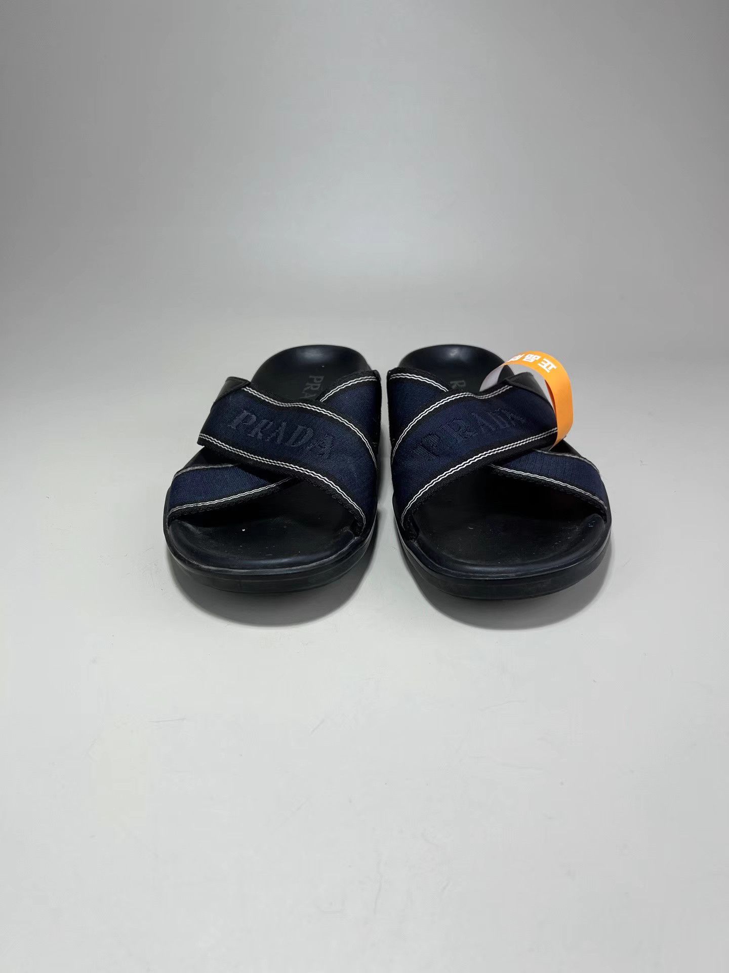 Prada PRADA Webbing Cross Slide Sandals Size US 10.5 / EU 43-44 - 6 Thumbnail