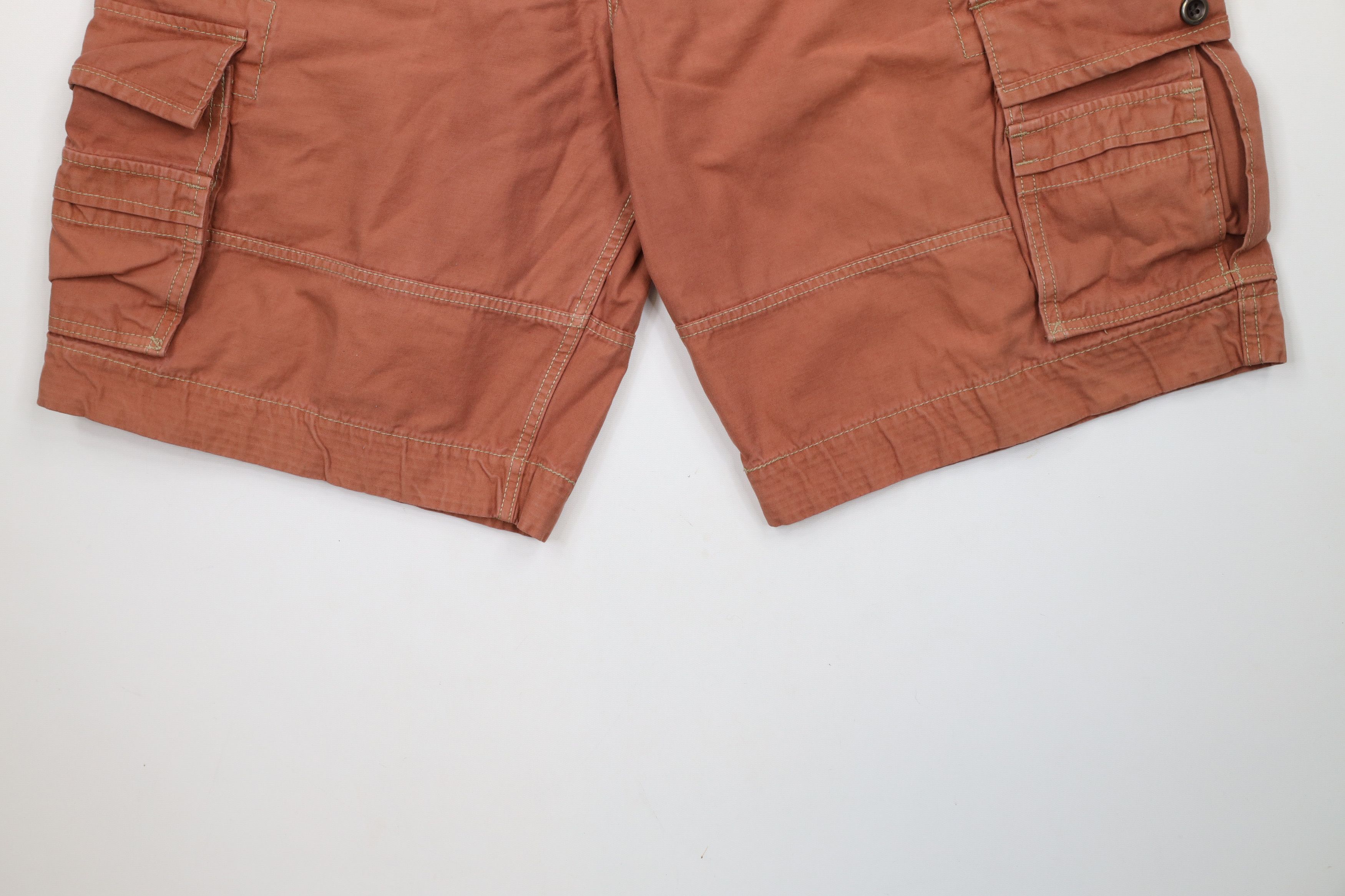 Levi's × Vintage Vintage Y2K Levis Faded Baggy Fit Cargo Shorts Rust Cotton Size US 38 / EU 54 - 4 Thumbnail