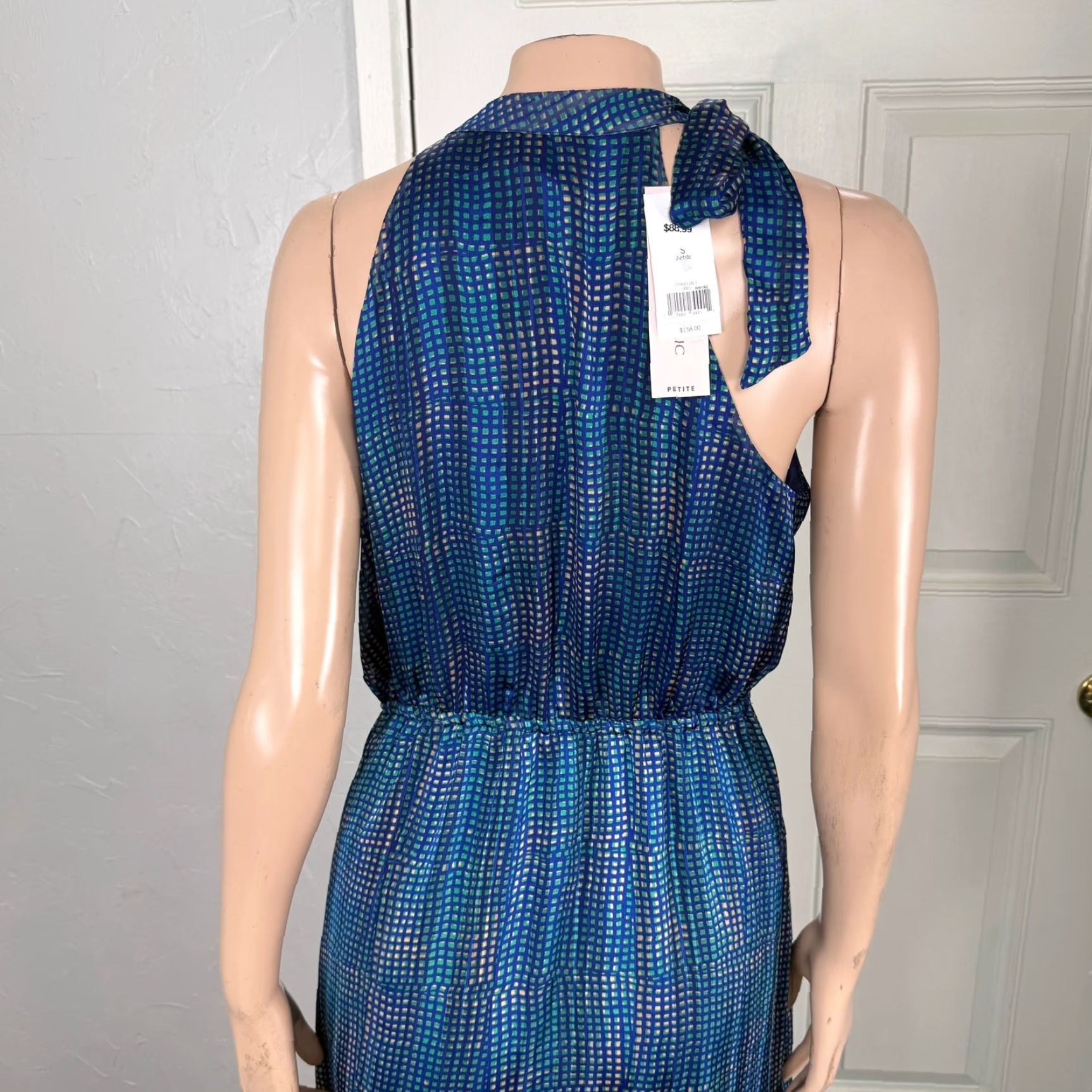 Banana Republic Banana Republic Dress Maxi Tie Polyester Women S Small Long Blue Party Cocktail 90s? Size S / US 4 / IT 40 - 5 Thumbnail
