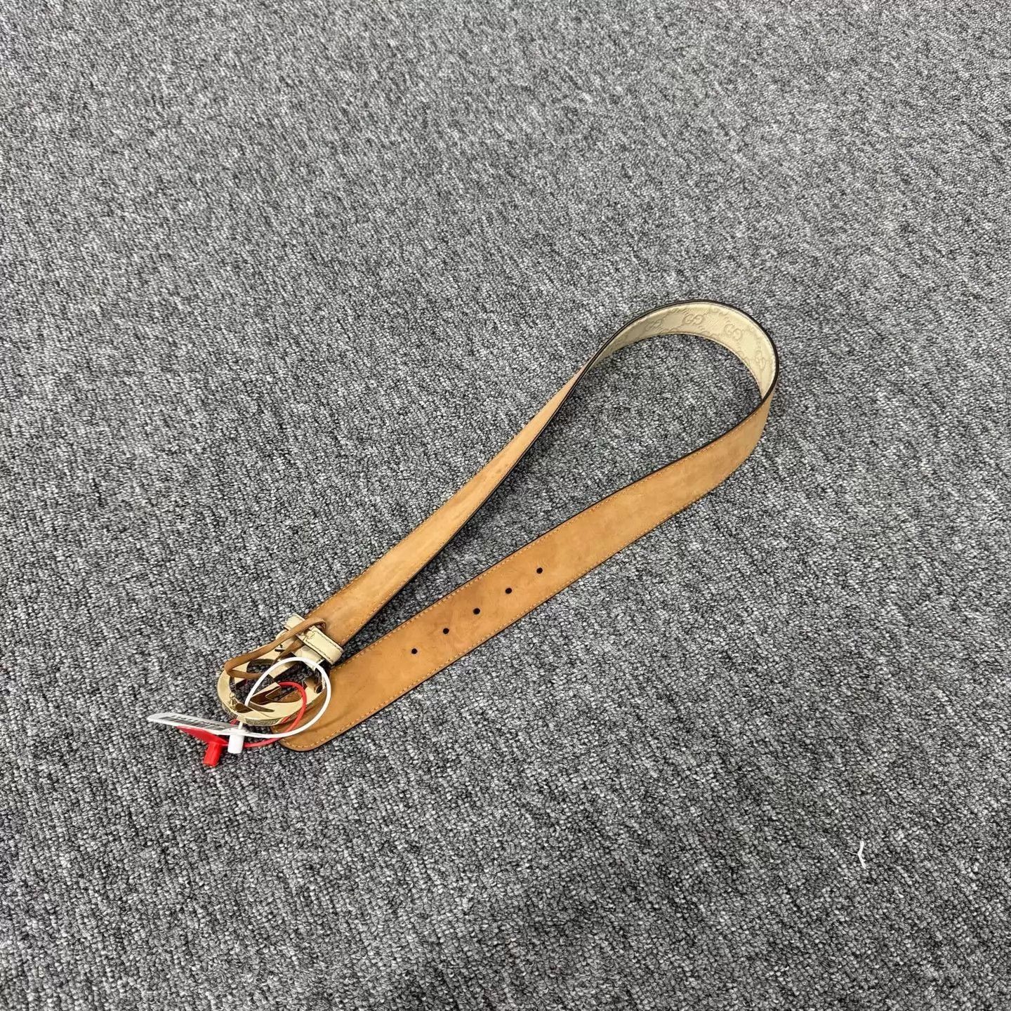 Gucci Beige Logo Buckle Belt Size ONE SIZE - 4 Thumbnail