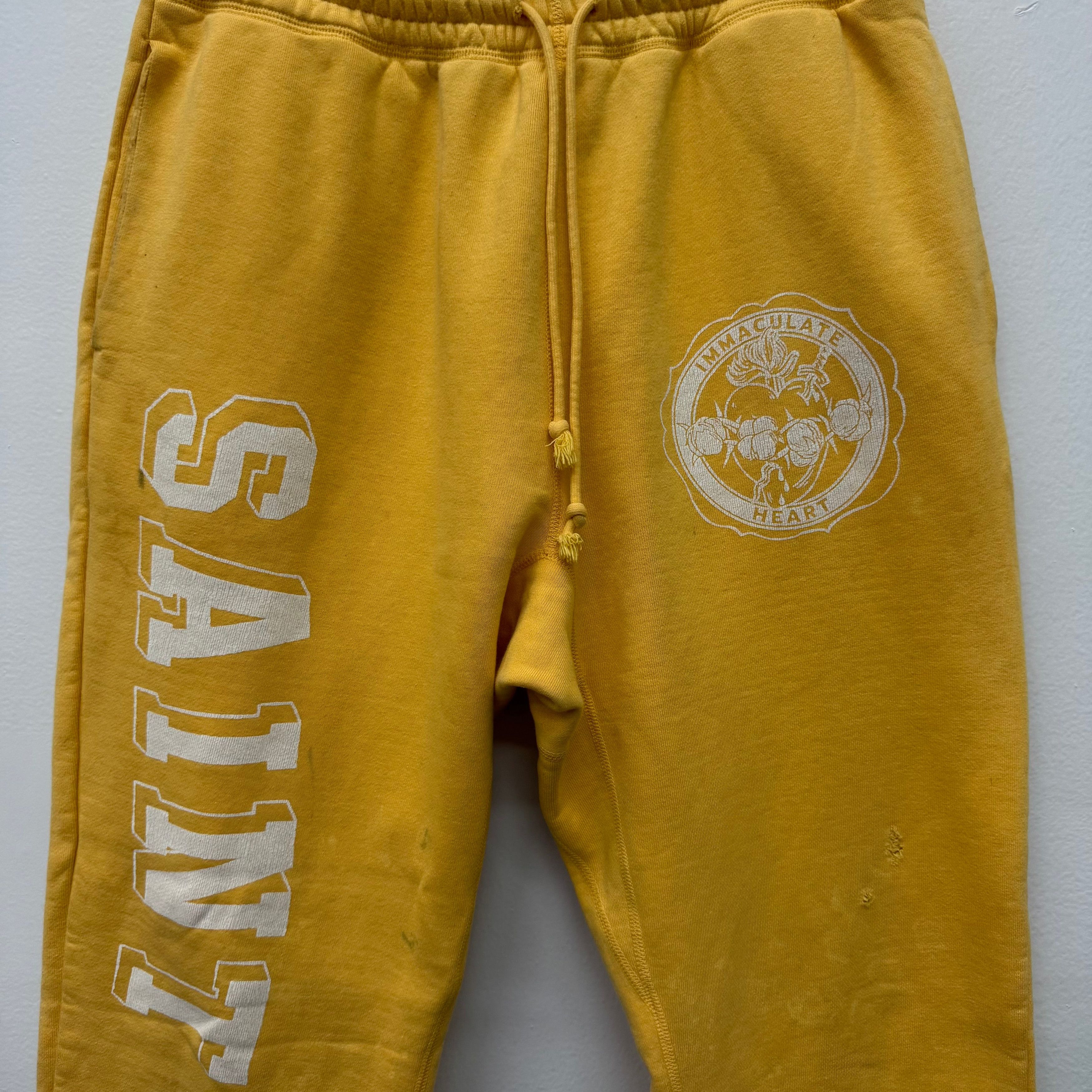 DENIM TEARS × Saint Michael Saint Michael x Denim Tears Sweatpants Yellow - Size S Size US 30 / EU 46 - 2 Thumbnail
