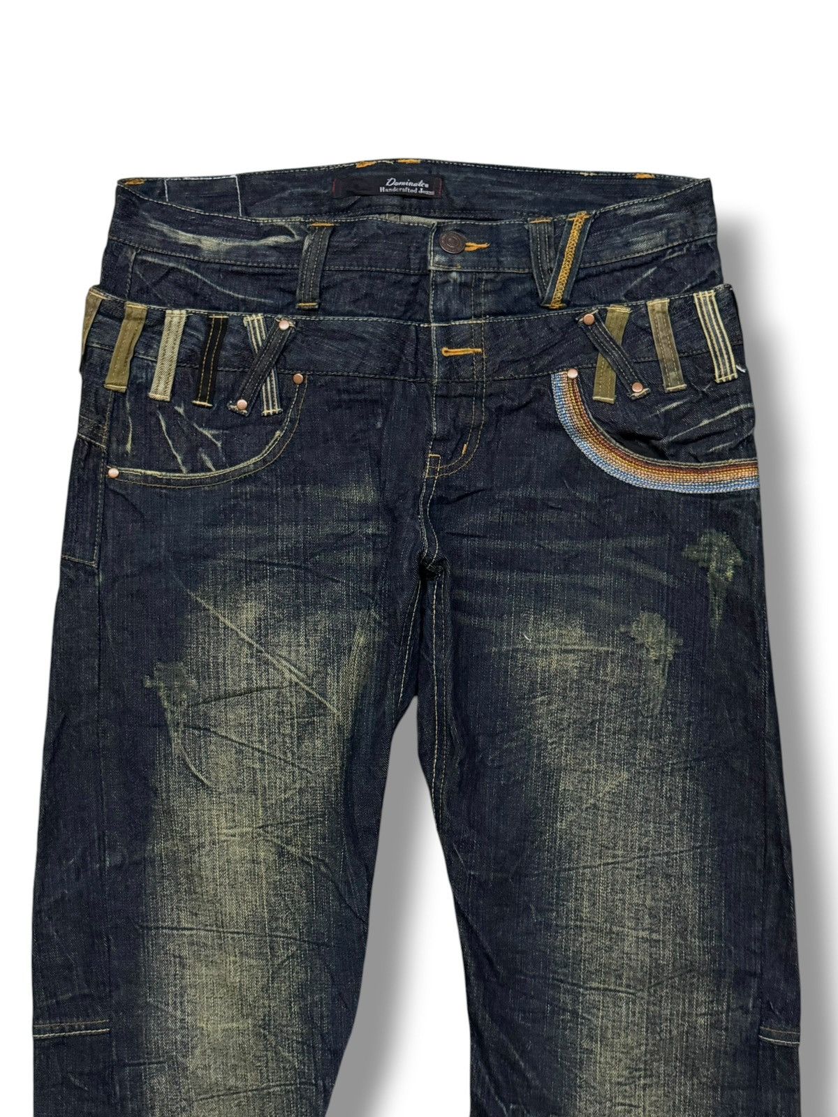 Other Vintage Dominate Handcrafted Jeans | Double Waist Style W33 Size US 33 - 4 Thumbnail