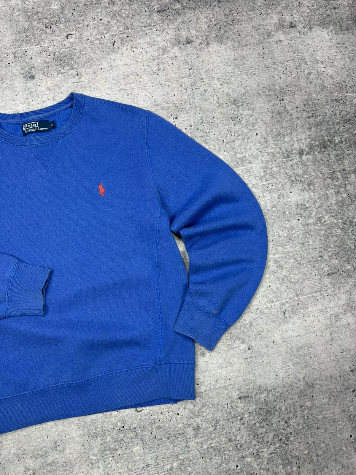 Polo Ralph Lauren × Vintage Vintage Ralph Lauren 90’s Y2K Style Blue American Sweatshirt Size US S / EU 44-46 / 1 - 3 Thumbnail