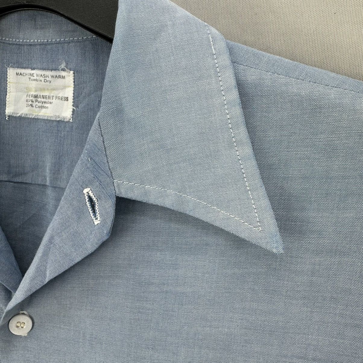 Big Mac Vintage 60s Big Mac Chambray Workwear Shirt Double Pocket Size US S / EU 44-46 / 1 - 8 Thumbnail
