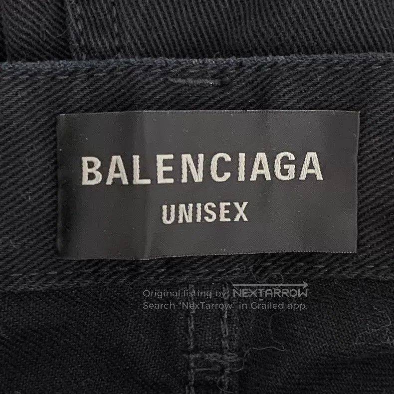 Balenciaga Balenciaga Size L Black Cotton Casual Denim Long Pants Size US 27 - 6 Thumbnail