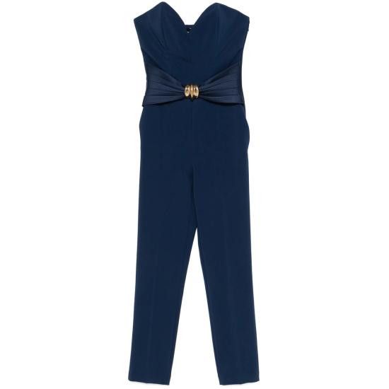 Elisabetta Franchi ELISABETTA FRANCHI Women Jumpsuits TU03951E2 DC8 BLUE Size 32" / US 10 / IT 46 - 1 Thumbnail