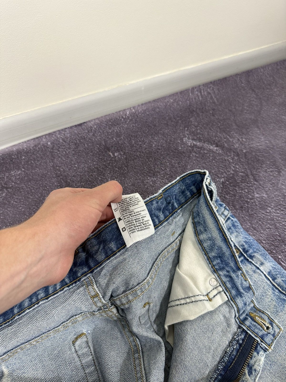 Carhartt × Vintage Vintage 90s Carhartt Baggy Work Light Blue Denim Jeans Pants Size US 38 / EU 54 - 14 Thumbnail