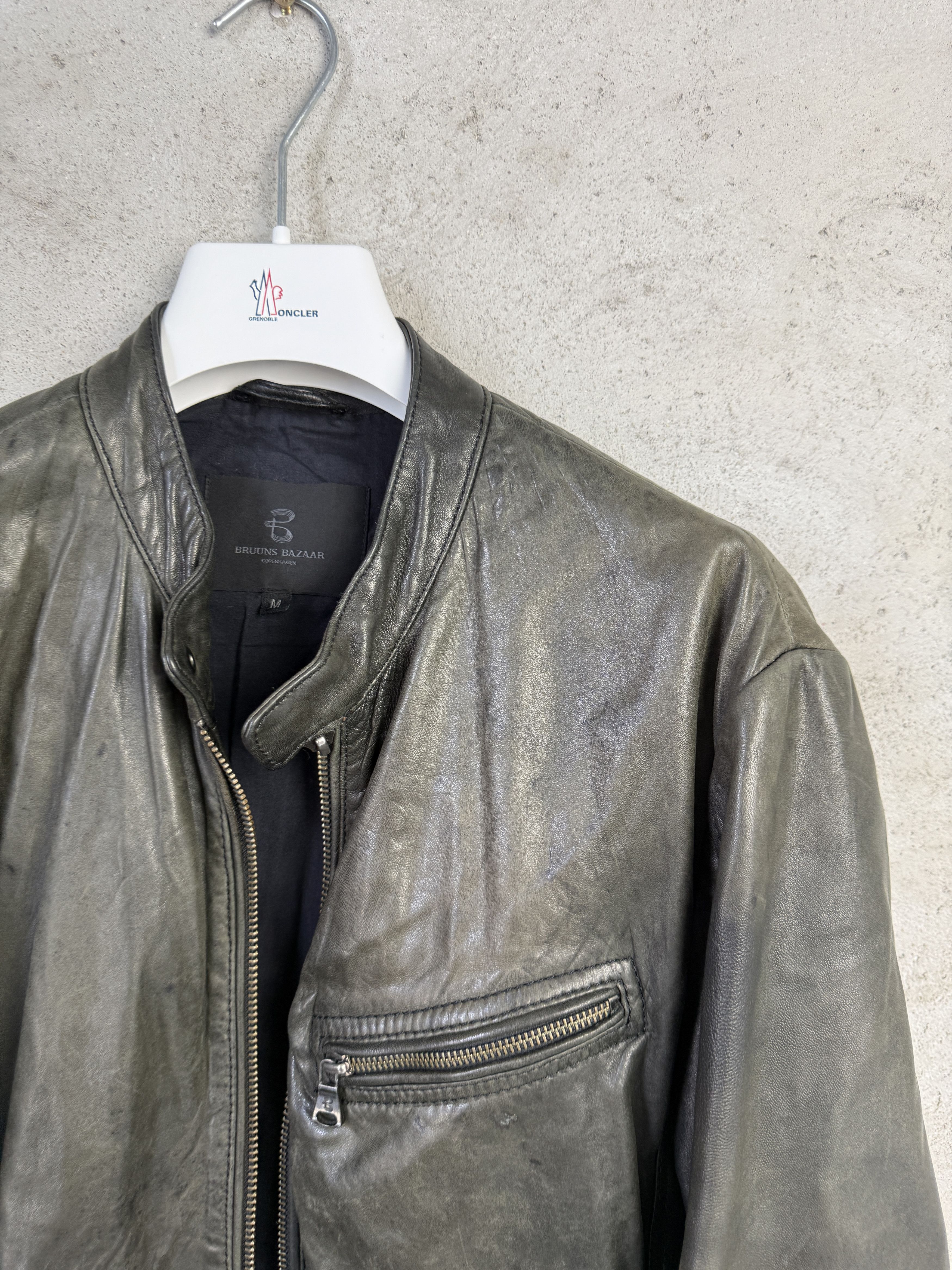 Bruuns Bazaar Bruuns Bazaar lamb leather jacket casual avant garde Size US M / EU 48-50 / 2 - 2 Thumbnail