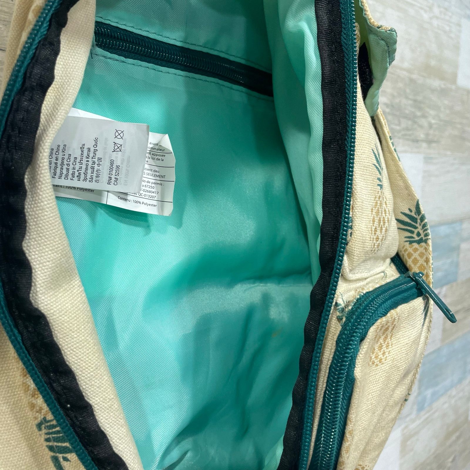 KAVU Kavu Rope Sling Bag Pineapple Tan Natural Cotton Canvas Size ONE SIZE - 5 Thumbnail