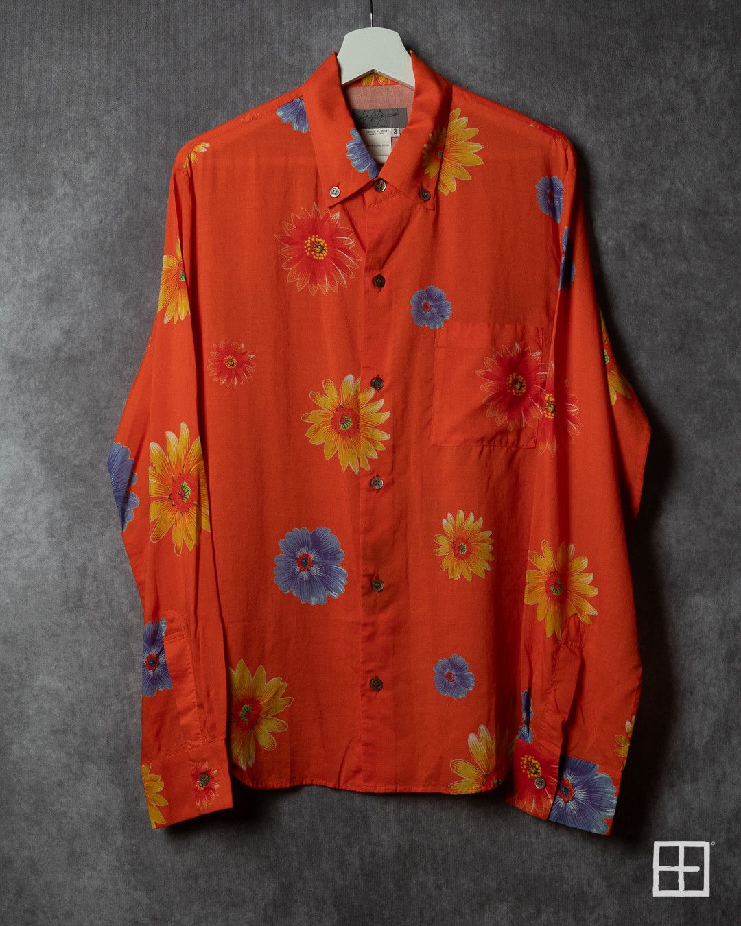 Yohji Yamamoto Yohji Yamamoto Pour Homme SS02 Flowers Printed Shirt Size US L / EU 52-54 / 3 - 1 Thumbnail