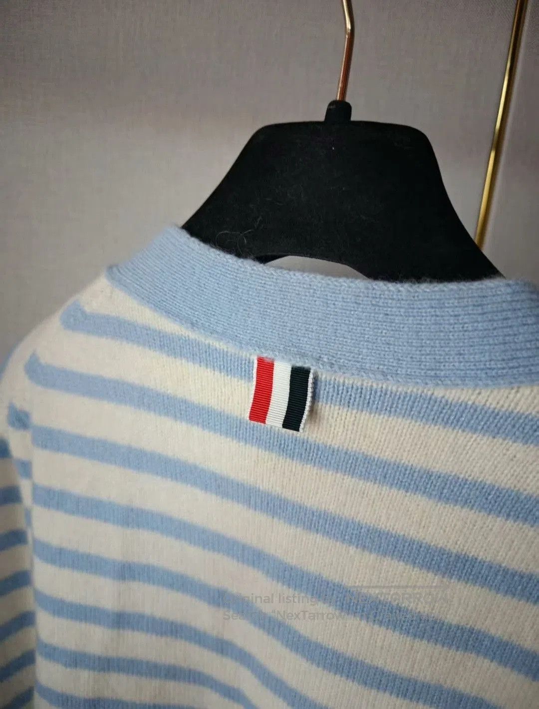 Tory Burch TB Cashmere Striped Cardigan. Size M / US 6-8 / IT 42-44 - 4 Thumbnail