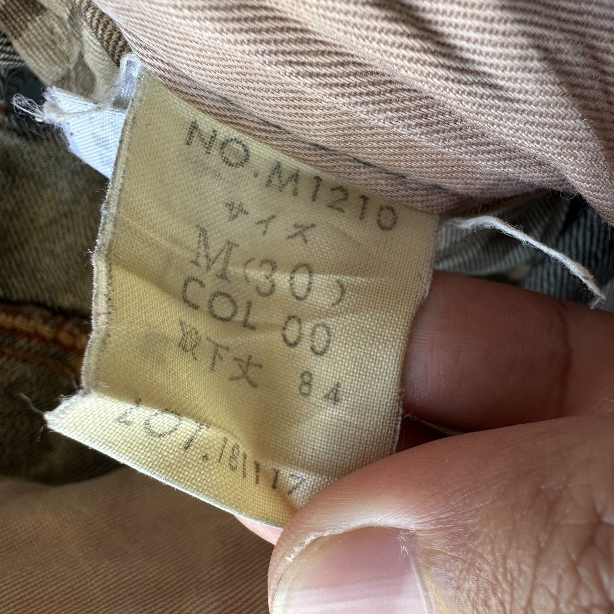 If Six Was Nine Vintage Japanese Rusty Faded Denim Jean Pant W30 Size US 30 / EU 46 - 6 Thumbnail