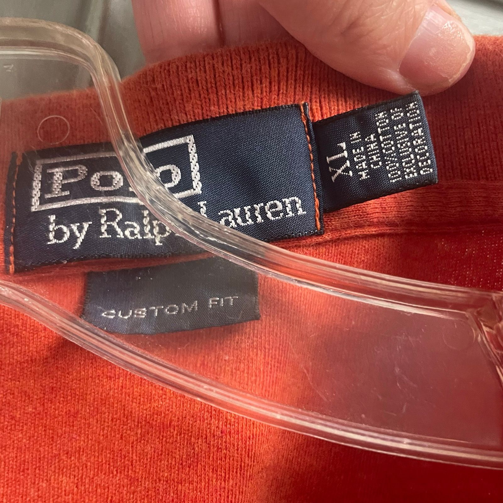 Ralph Lauren Ralph Lauren Polo Mens XL Smooth Cotton Custom Fit Size US XL / EU 56 / 4 - 4 Thumbnail