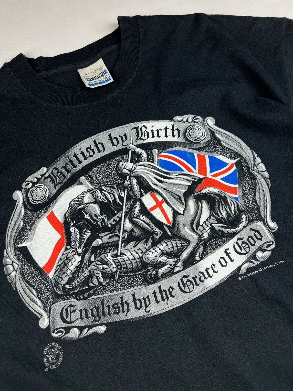 Vintage 🇬🇧british by birth english by the grace of god vintage tee Size US XL / EU 56 / 4 - 5 Thumbnail
