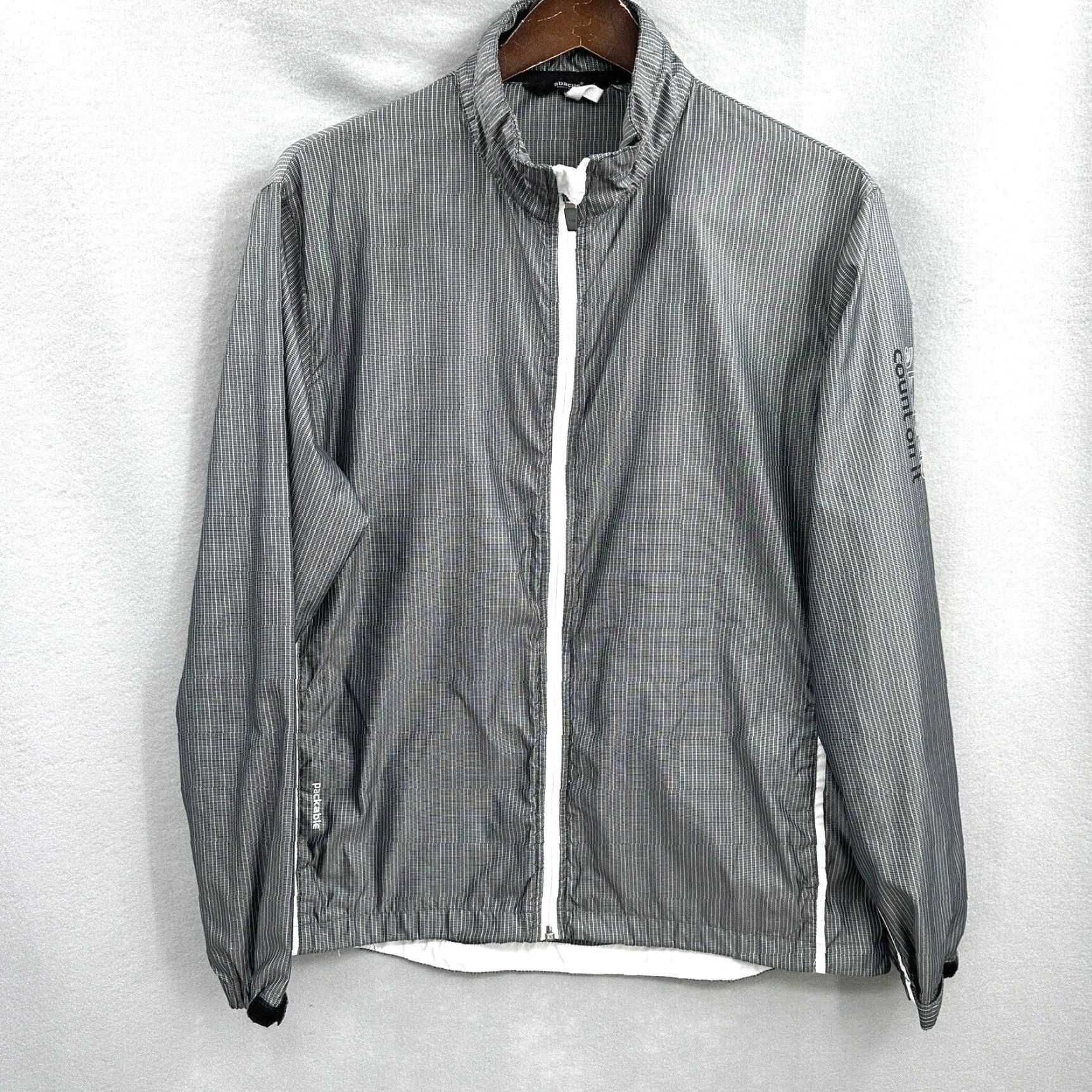 Vintage ABACUS Windbreaker Jacket Mens S Gray Packable Golf Casual Read Size US S / EU 44-46 / 1 - 2 Thumbnail