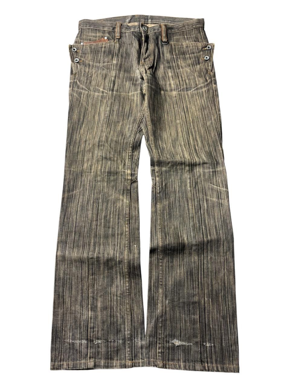 Nicole Club For Men Mud Wash Leather Pocket Bootcut Jeans