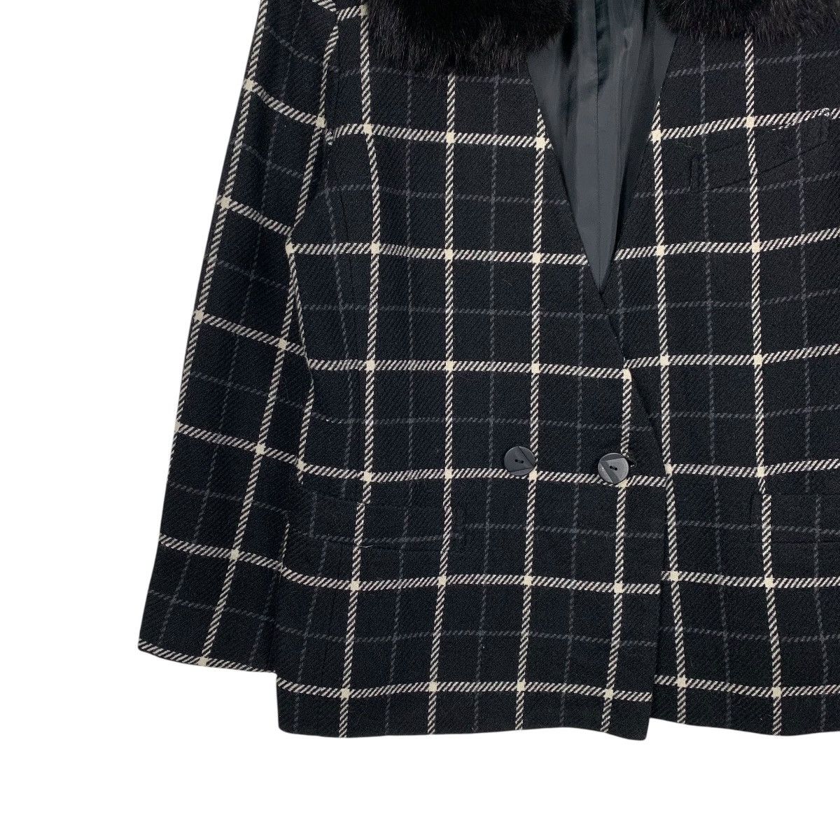 Japanese Brand Japanese Brand Simree Checkered Double Breasted Wool Jacket Size M / US 6-8 / IT 42-44 - 3 Thumbnail