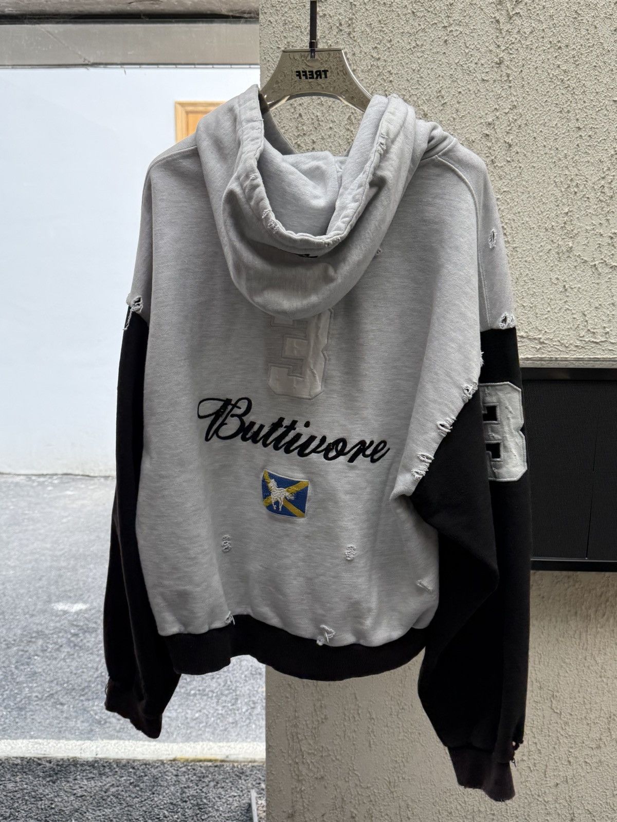 PROTOCOL INDEX BUTTIVORE ZIP HOODIE - WHITE MELANGE