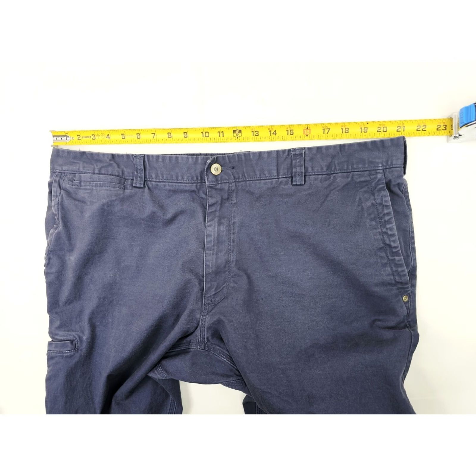 Vintage Duluth Trading Flex Ballroom Khakis Navy Blue Trim Fit Pants Men 42x29 Casual Workwear Baggy? Size US 42 / EU 58 - 6 Thumbnail