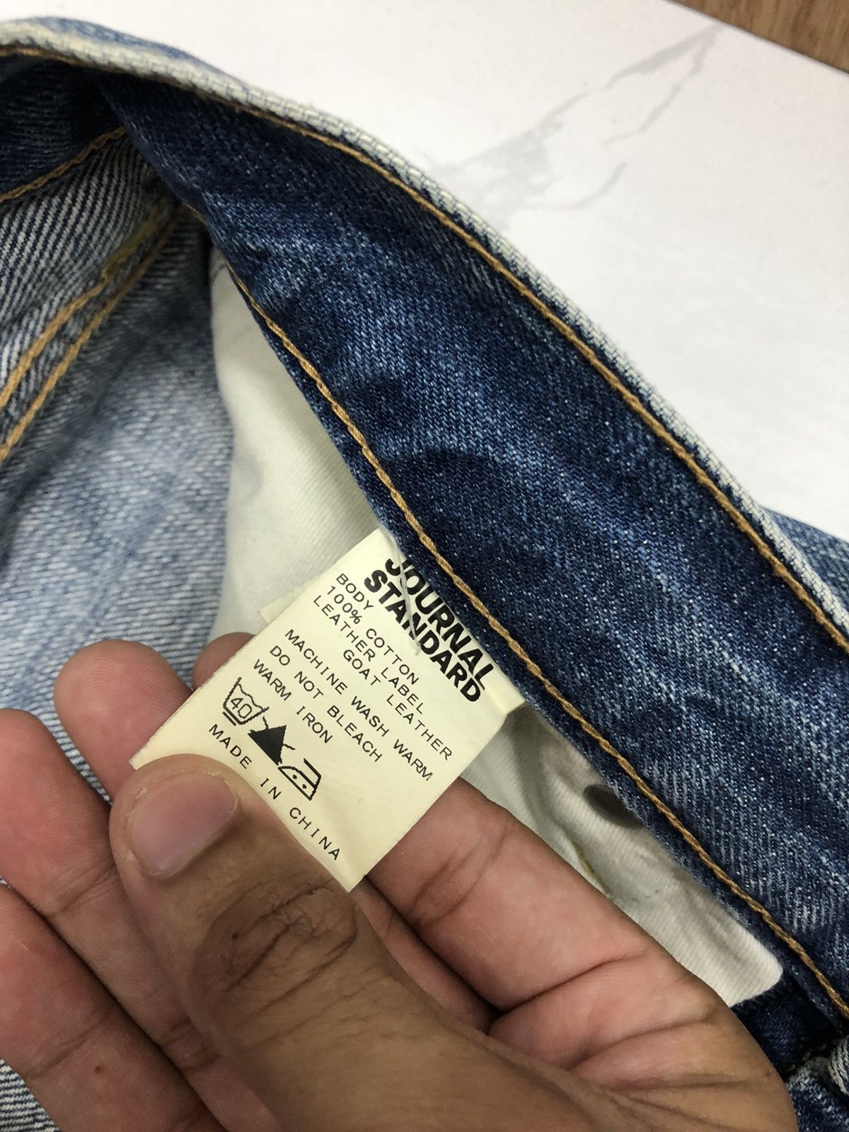 Sugar Cane Vintage Journal Standard Selvedge Jeans Distressed Denim Size US 30 / EU 46 - 13 Thumbnail