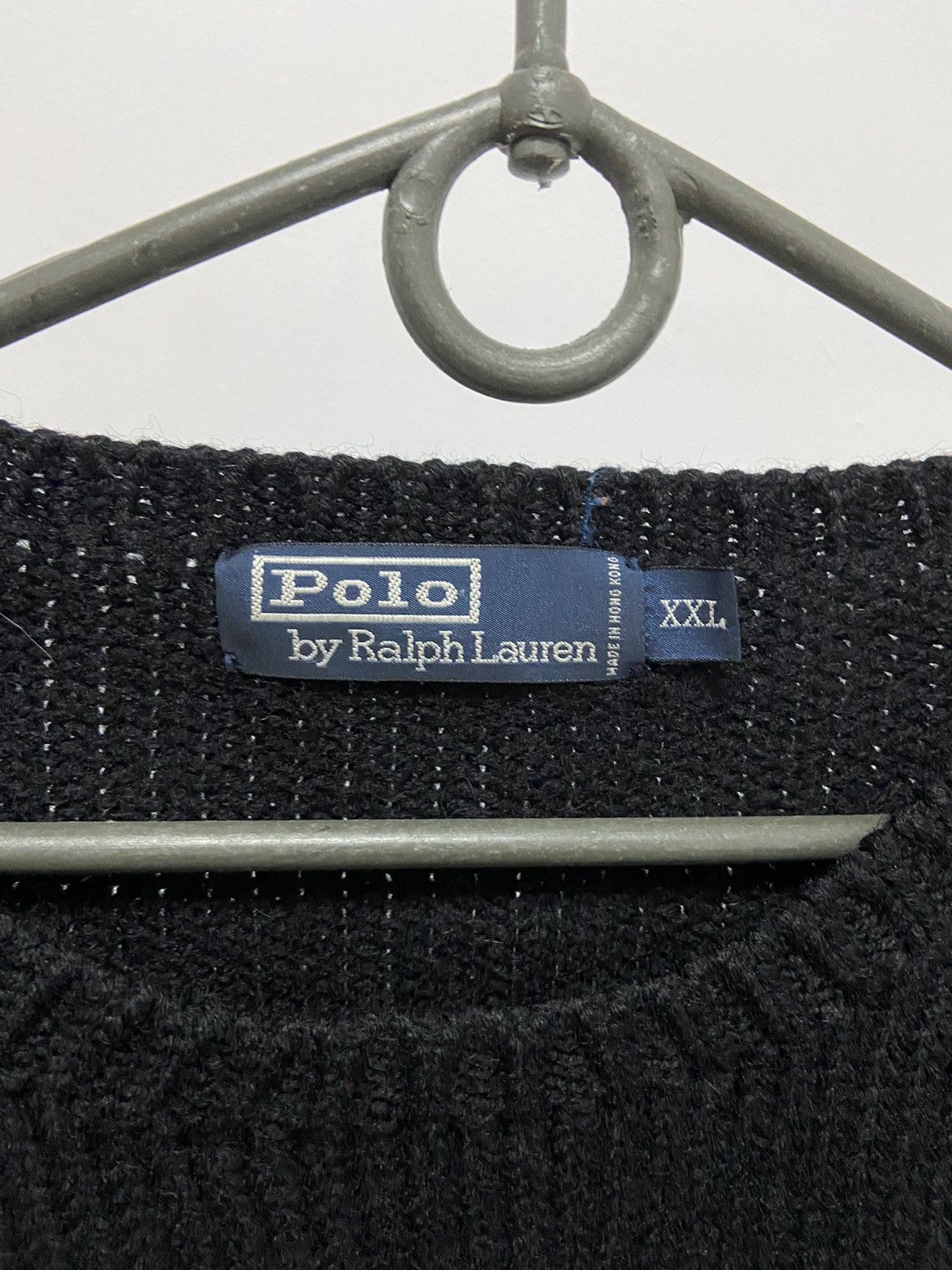 Polo Ralph Lauren × Vintage Polo Ralph Lauren sweater Knitted vintage Big Logo Wool Size US XXL / EU 58 / 5 - 5 Thumbnail