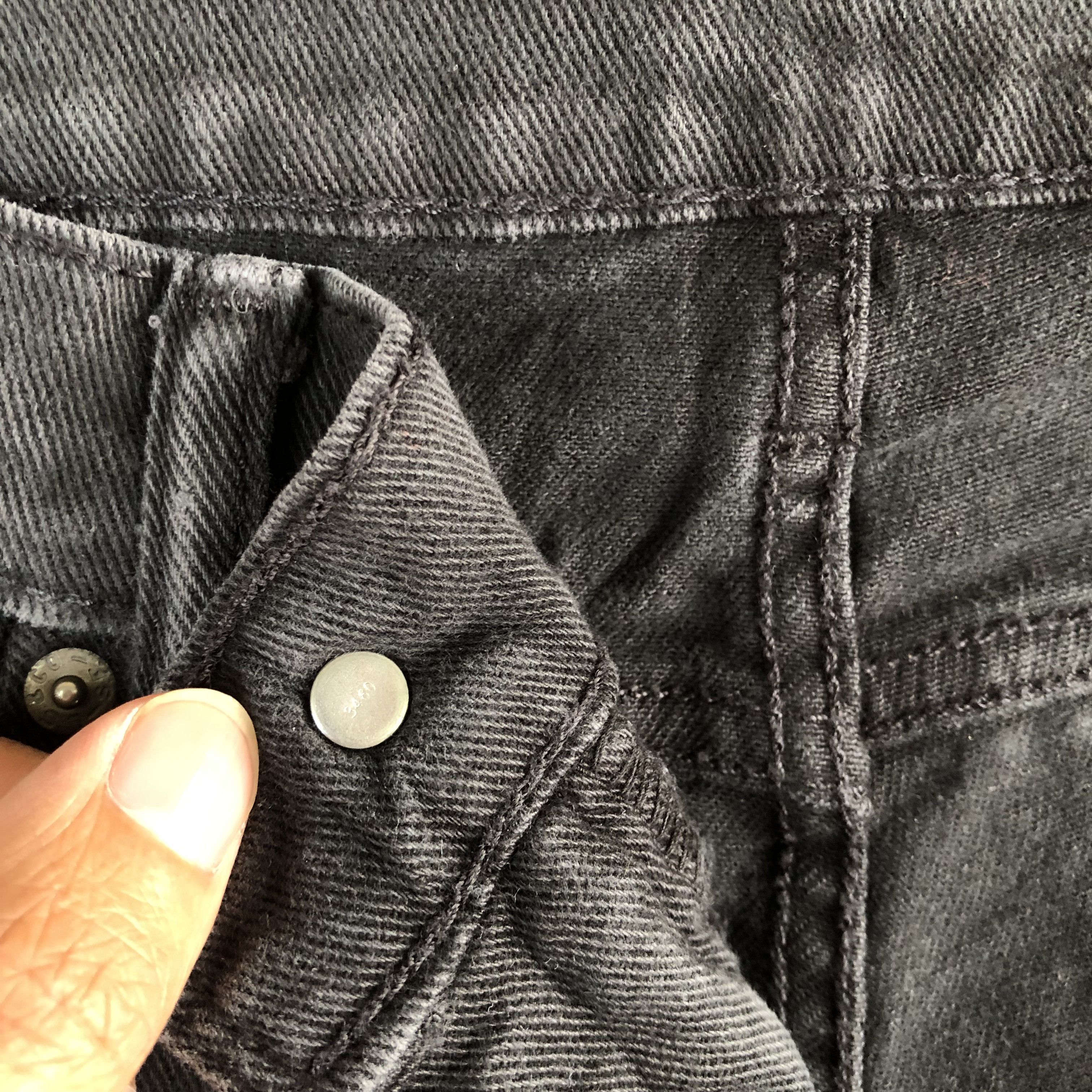 Levi's Vintage Y2K Levis Faded Black Jeans Levi's Light Wash Denim Size US 32 / EU 48 - 7 Thumbnail