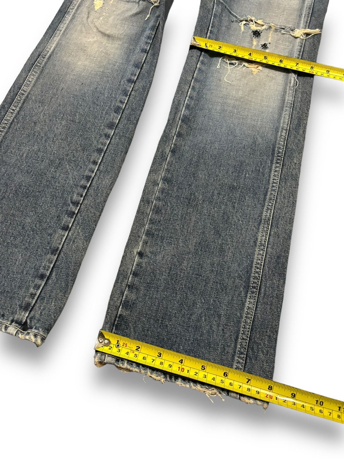 Hysteric Glamour Vintage Japanese Brand Bartack Studded Distressed Punk Jeans Size US 32 / EU 48 - 19 Thumbnail