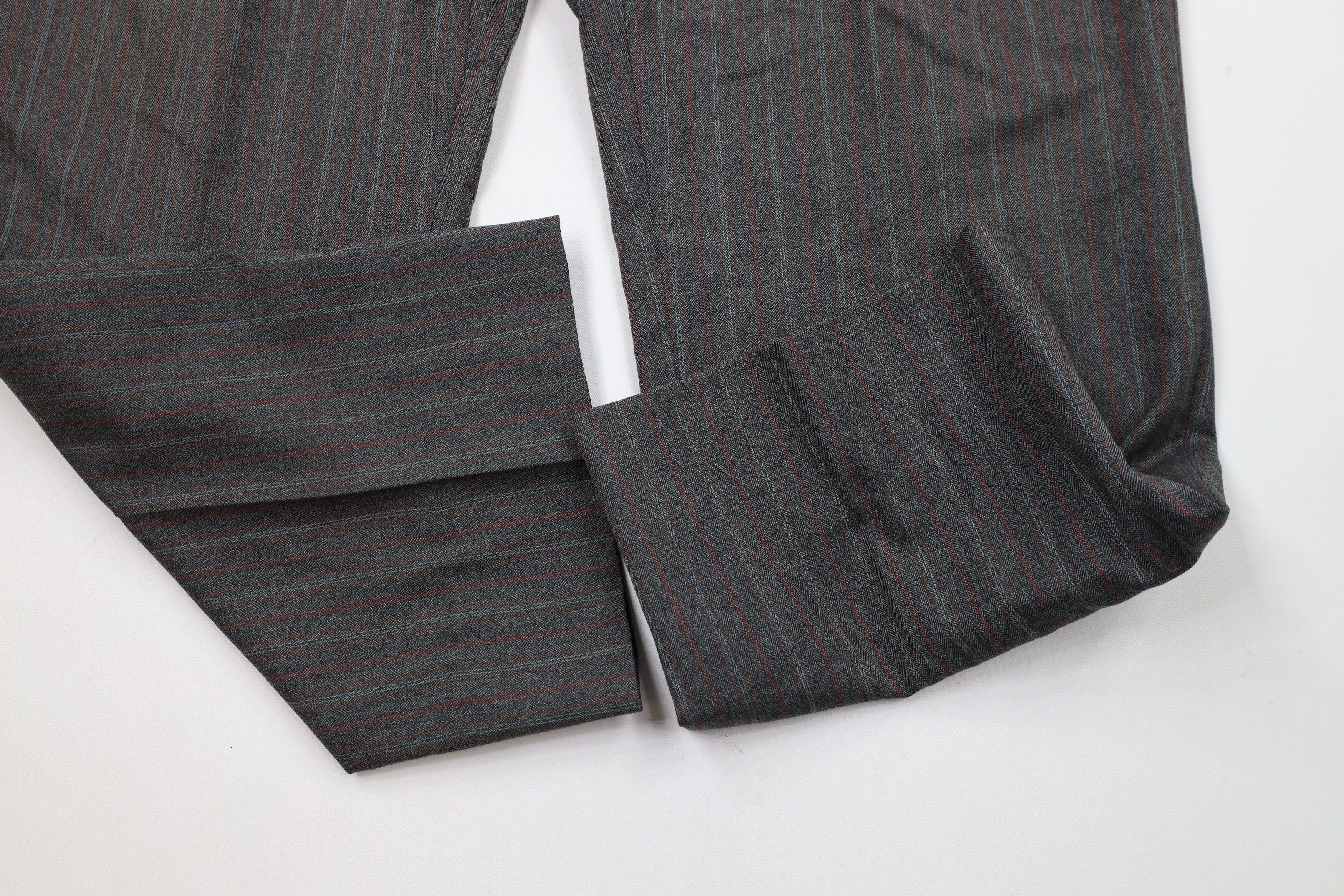 Vintage Vintage 70s Streetwear Wool Striped Bell Bottoms Pants USA Size US 40 / EU 56 - 6 Thumbnail