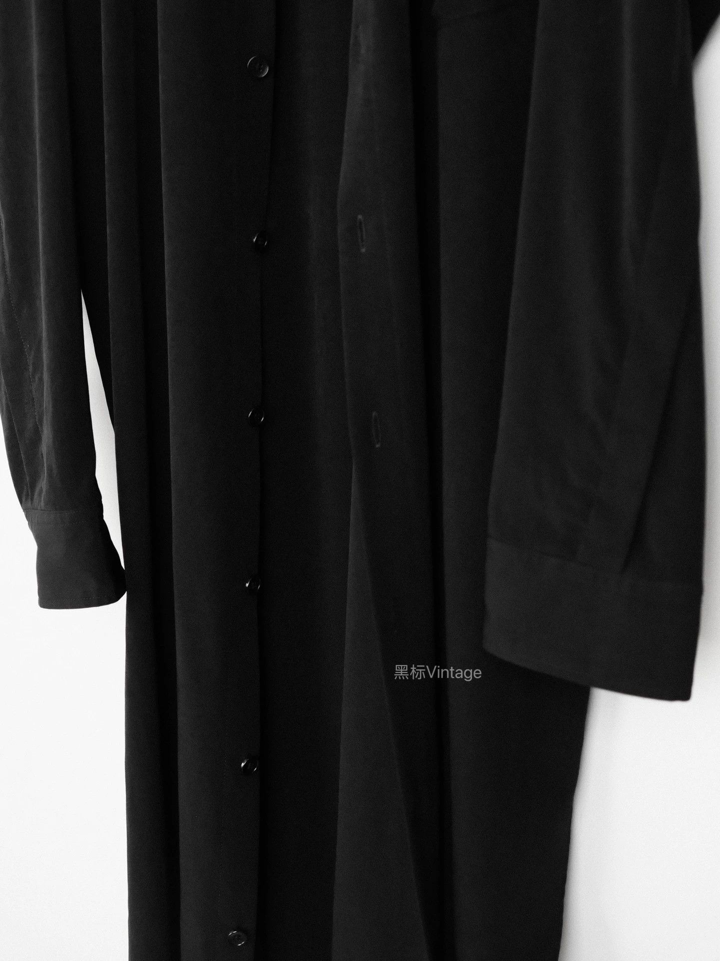 Yohji Yamamoto Yohji Yamamoto 19AW Vtg Triacetate Long Shirt Unisex 9/10 Size US L / EU 52-54 / 3 - 6 Thumbnail