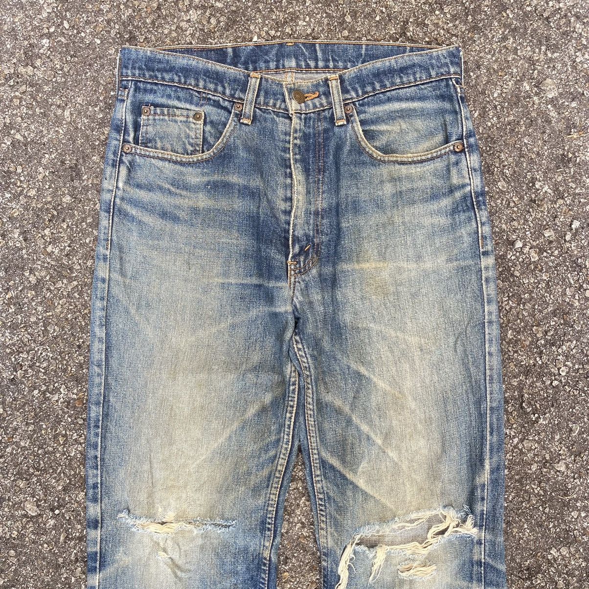 Levi's Vintage Levis 503-0217 Ripped Denim Distressed Rusty Jeans Size US 31 - 3 Thumbnail