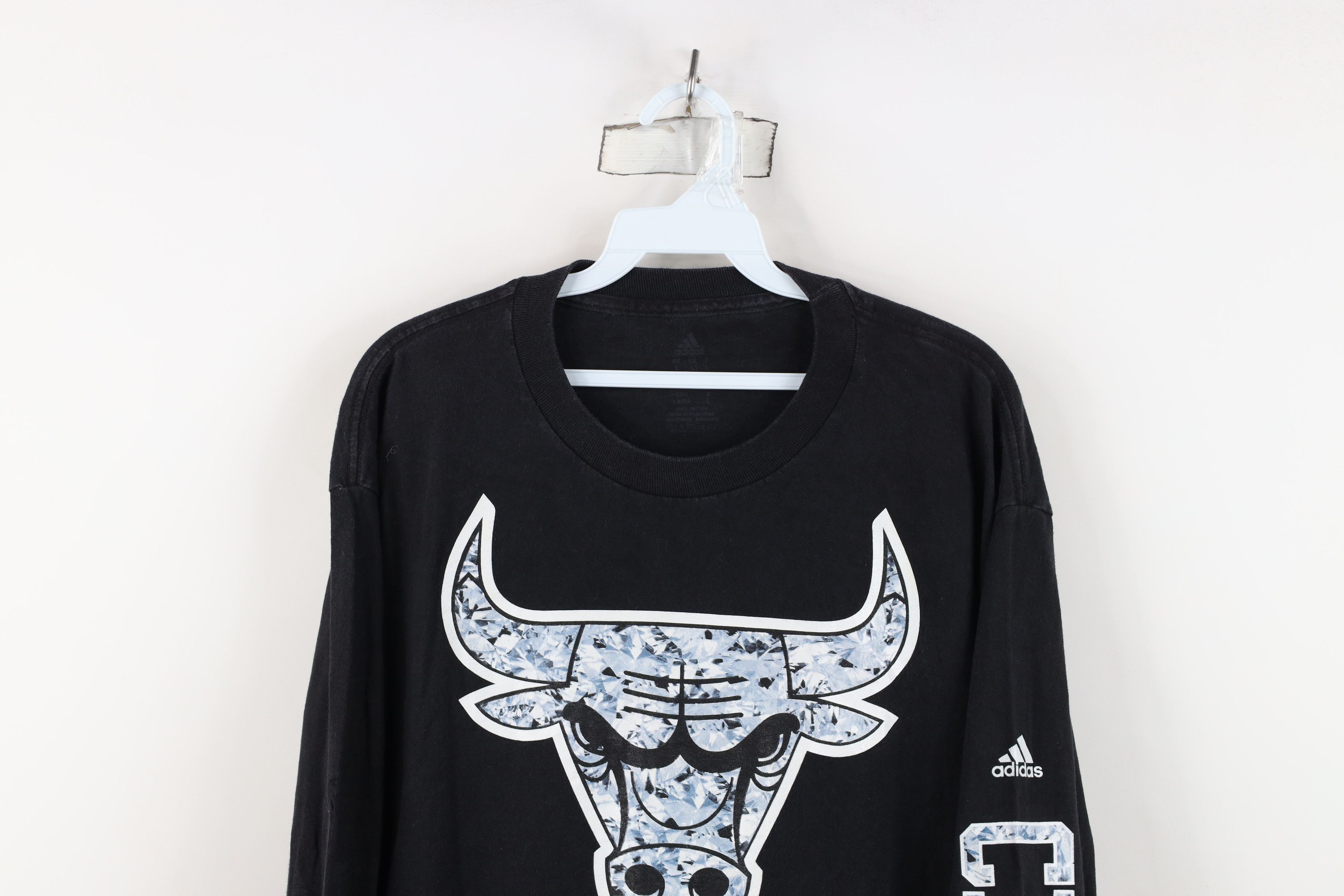 Adidas Adidas Diamond Chicago Bulls Basketball Long Sleeve T-Shirt Size US L / EU 52-54 / 3 - 2 Thumbnail
