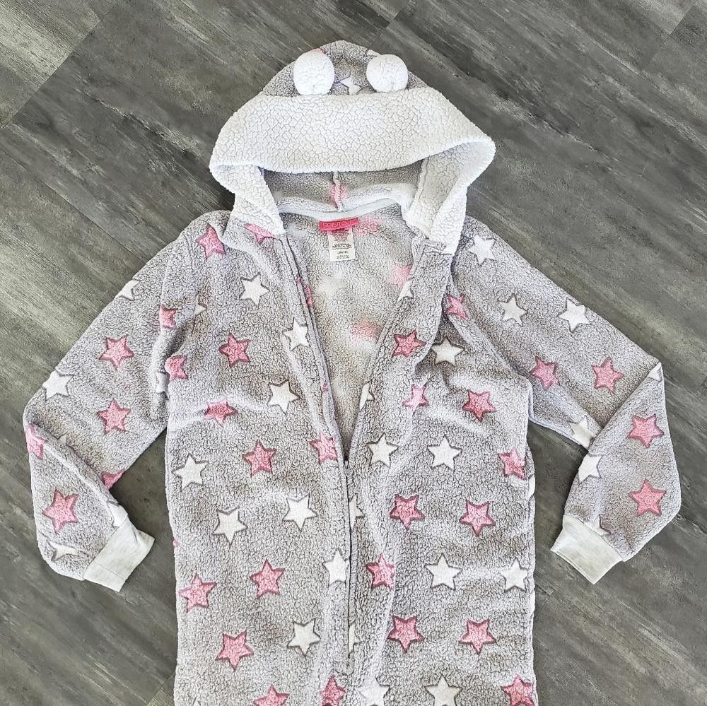 Designer Pink Grey Starred SE Pajama Onesie Size ONE SIZE - 3 Thumbnail