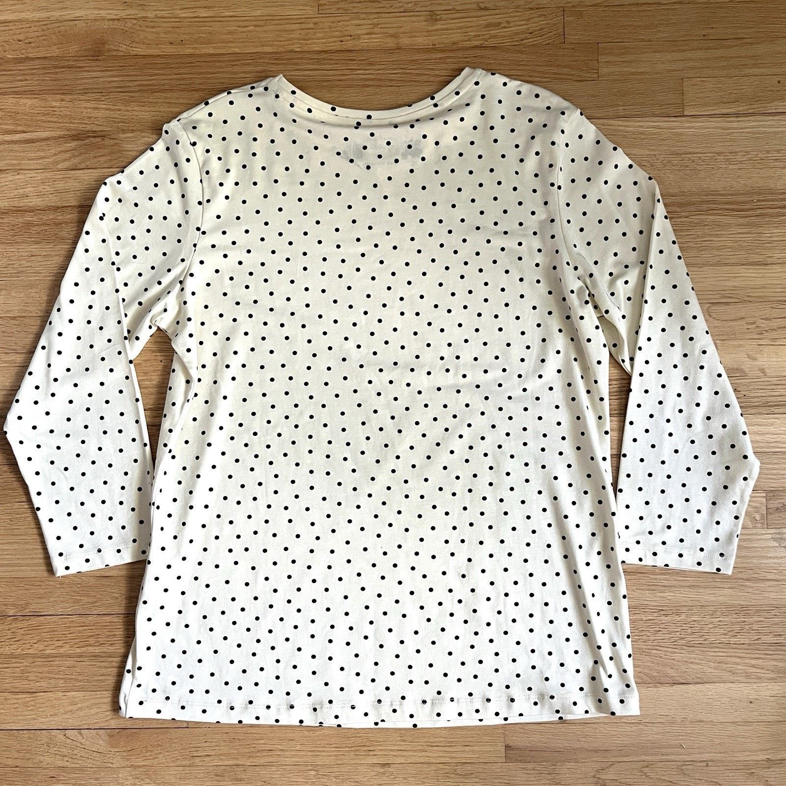 Other GUDRUN SJODEN Ivory Dotted 3/4 Sleeve Organic Shirt Size M Size M / US 6-8 / IT 42-44 - 4 Thumbnail
