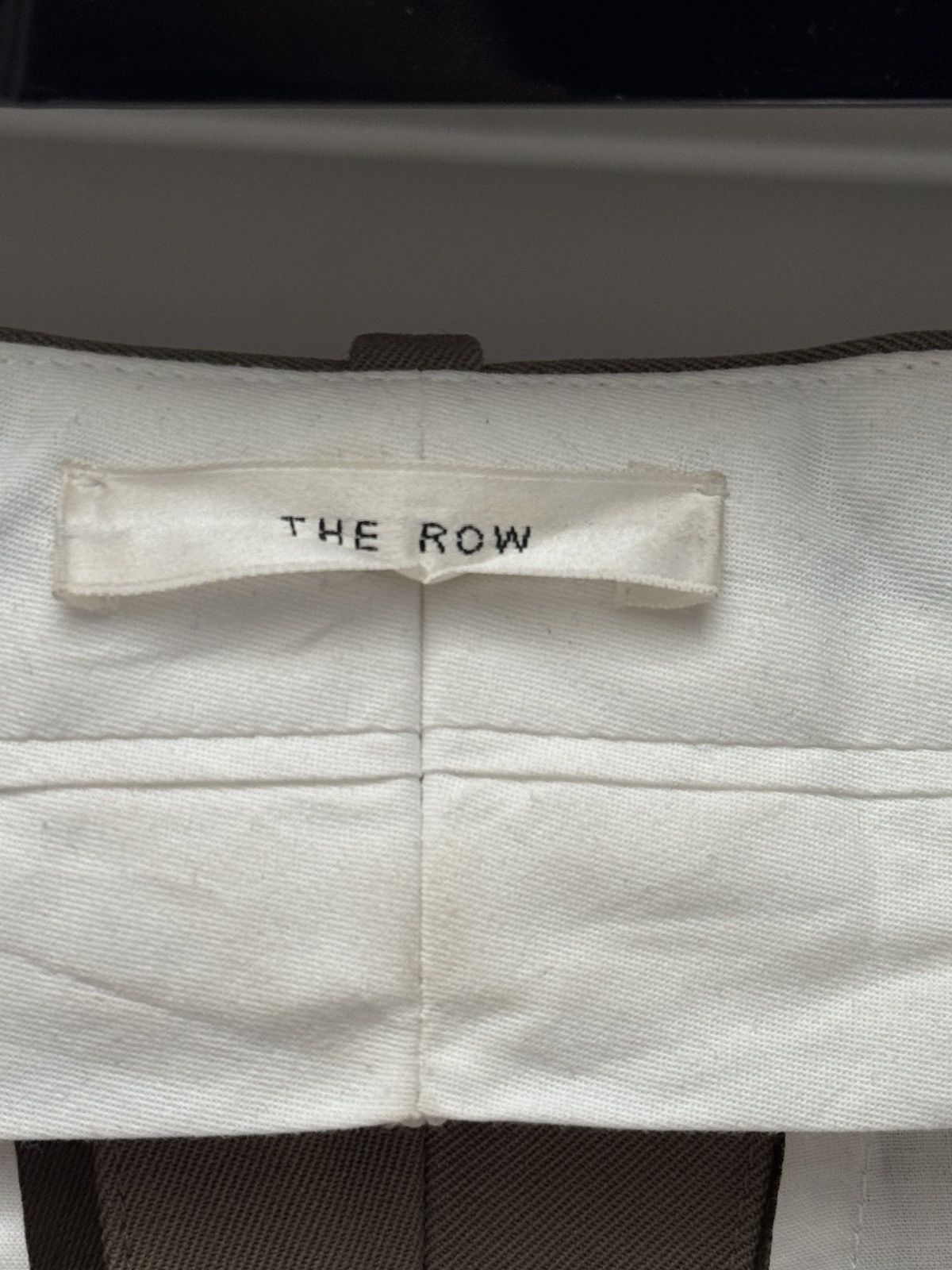 The Row The Row Mens Berkel Trousers size US 34 in Khaki Beige Size US 34 / EU 50 - 8 Thumbnail
