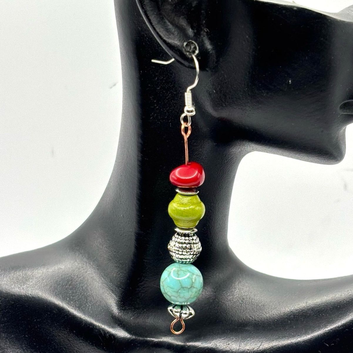 Other Green & Blue Stone Earrings Size ONE SIZE - 1 Thumbnail