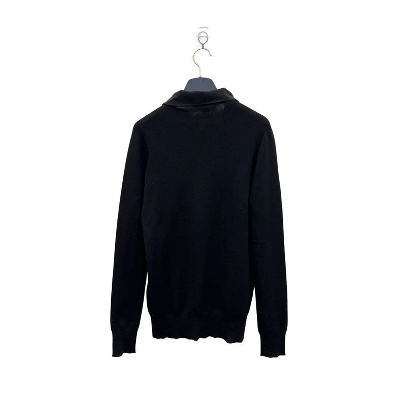 Louis Vuitton Louis Vuitton Black knit silk ribbon long sleeves Size L / US 10 / IT 46 - 2 Thumbnail