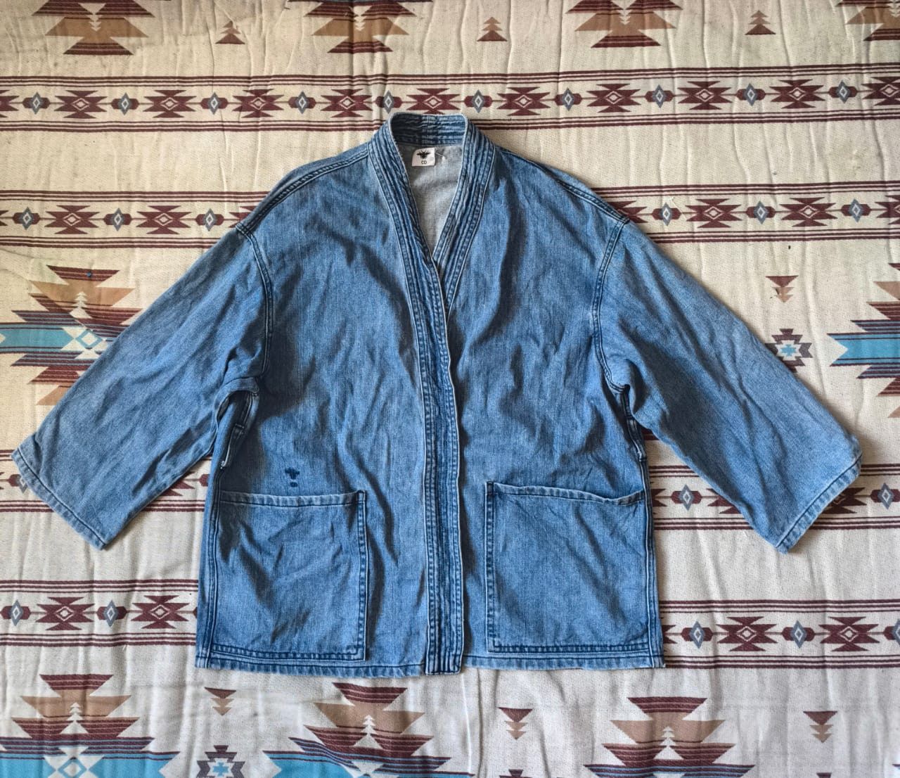 Christian Dior Monsieur Christian Dior CD denim kimono jacket Size US M / EU 48-50 / 2 - 1 Thumbnail
