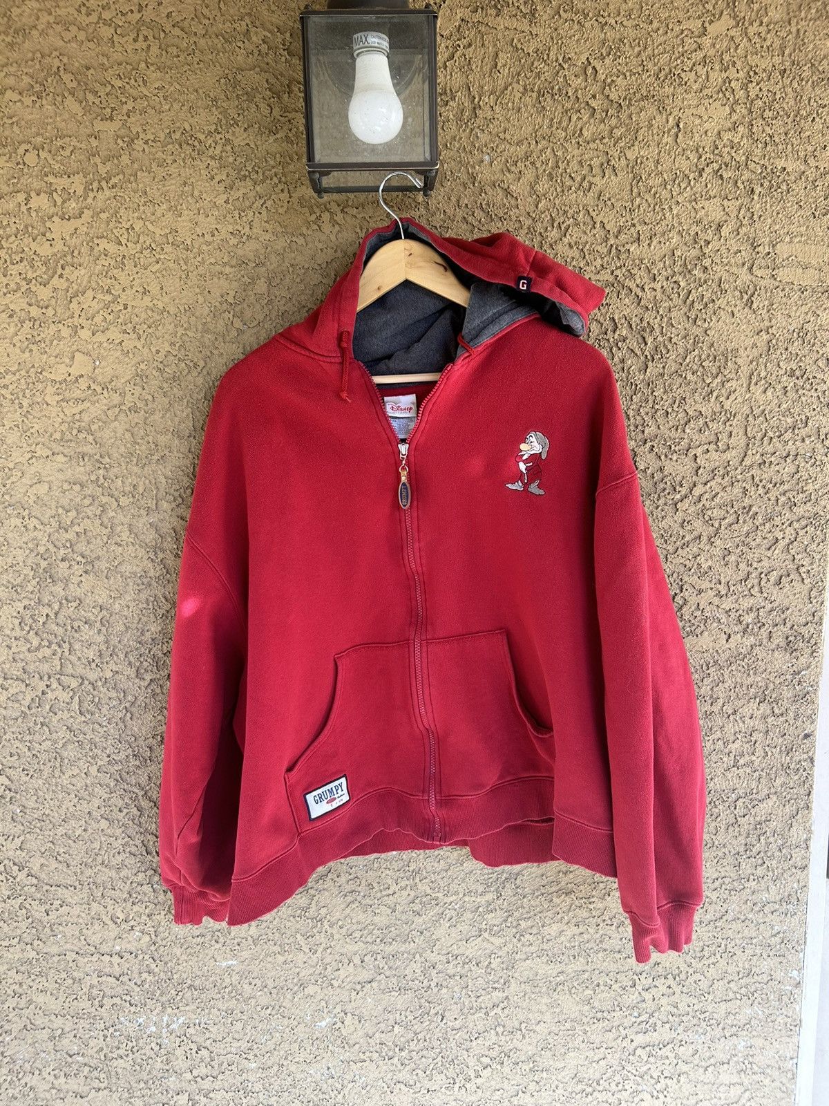 Disney × Vintage Disney red and grey Dopey zip up hoodie Size US XXL / EU 58 / 5 - 4 Thumbnail